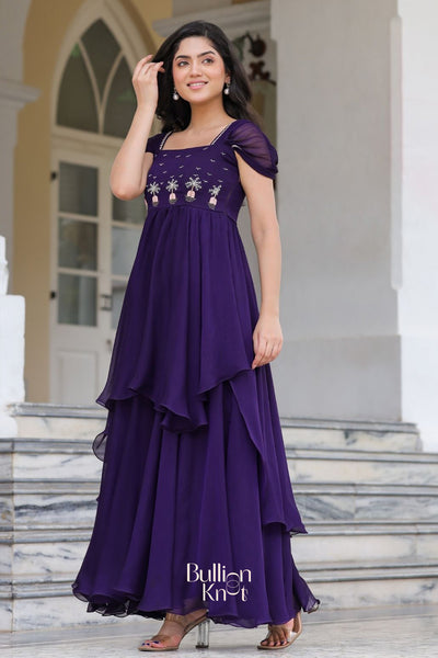 Prakshi Elegant Gown in Purple