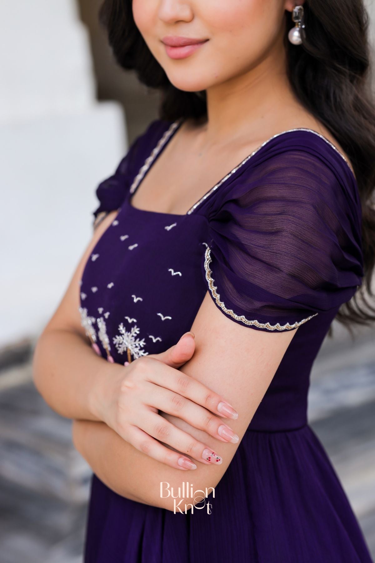 Prakshi Elegant Gown in Purple