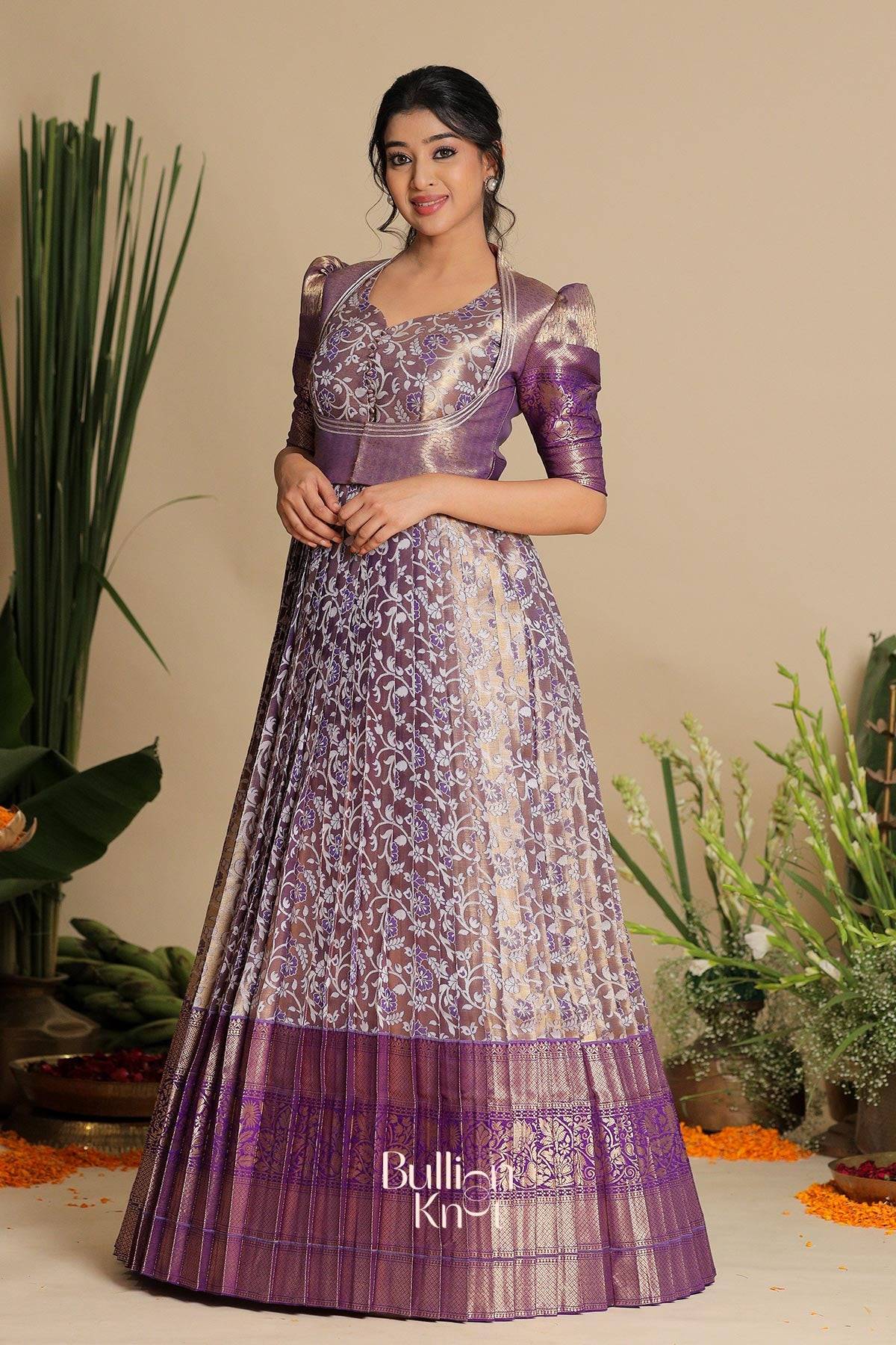 Exclusive Banarasi Dress - Akanksha Jacket Dress at bullionknot Exclusive Banarasi Dress - Akanksha Jacket Dress at bullionknot
