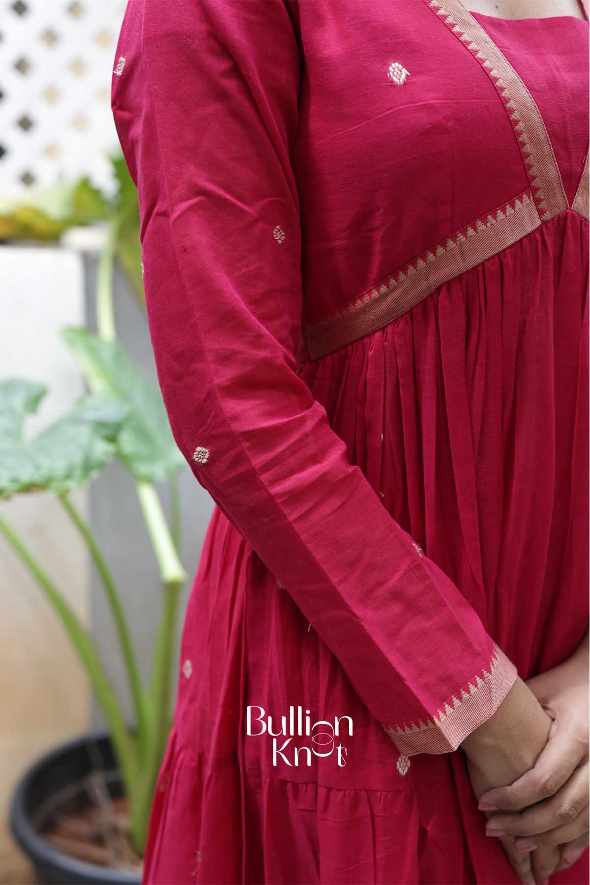 Rangika | Rani Pink Handloom Kurta Set