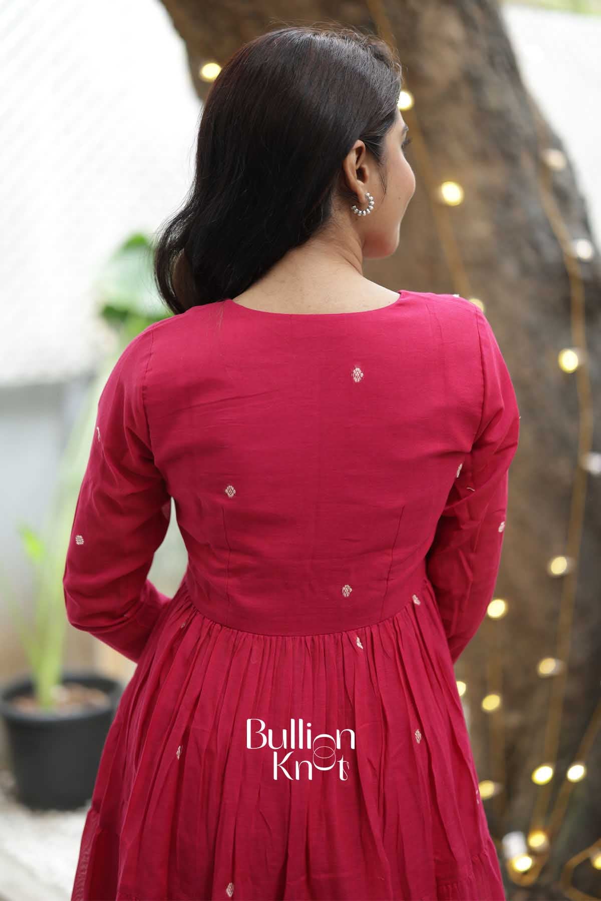 Rangika | Rani Pink Handloom Kurta Set