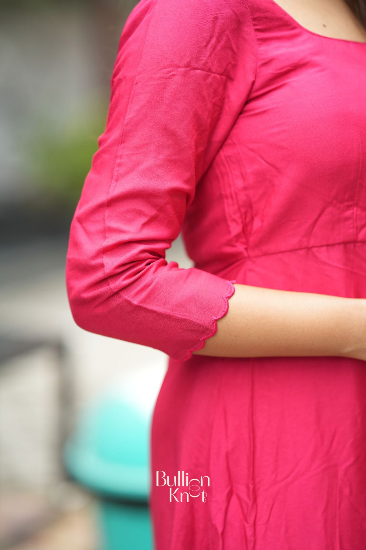 Rasha Kurta Set in Raspberry