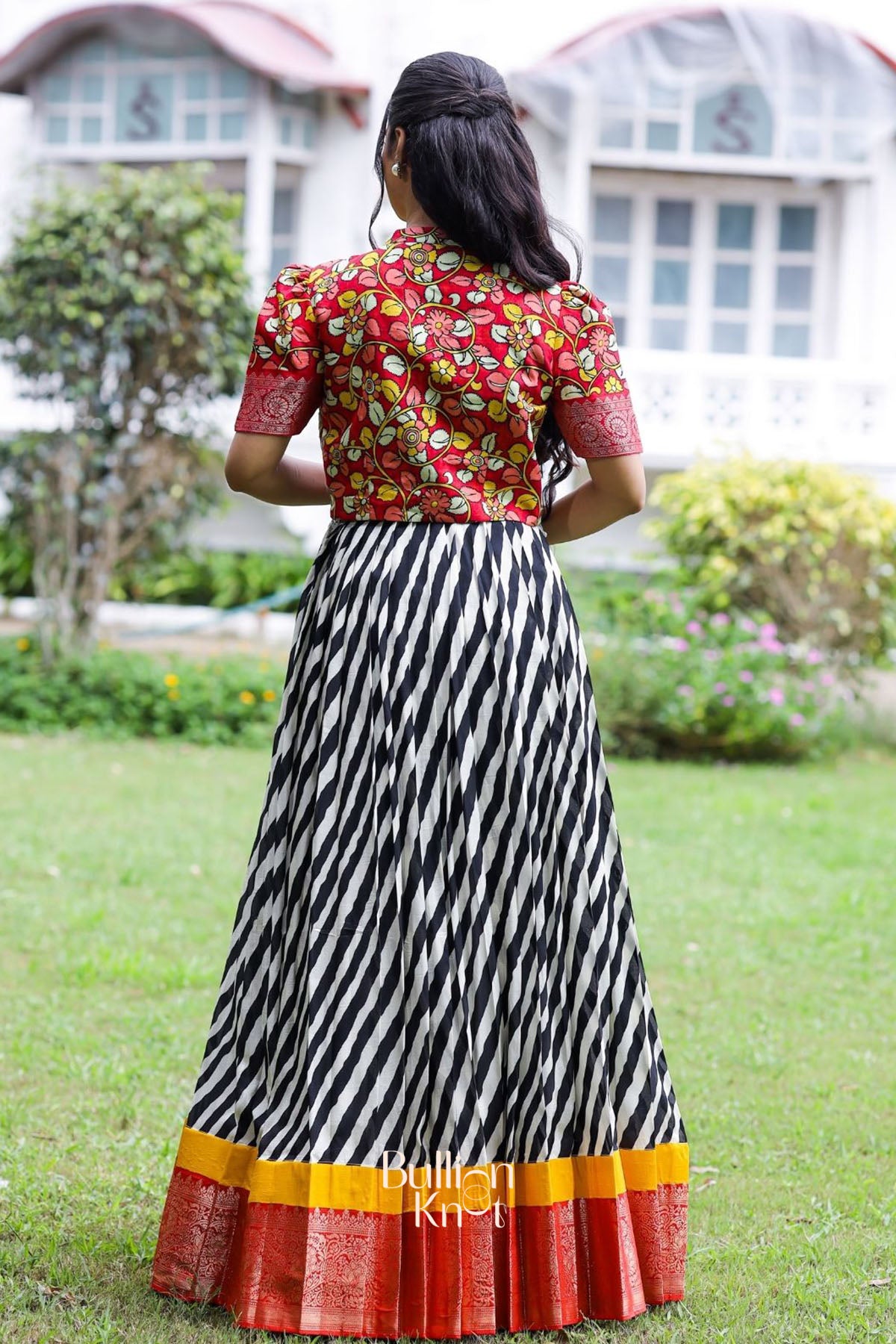 Rohini Kalamkari Jacket Dress in Black