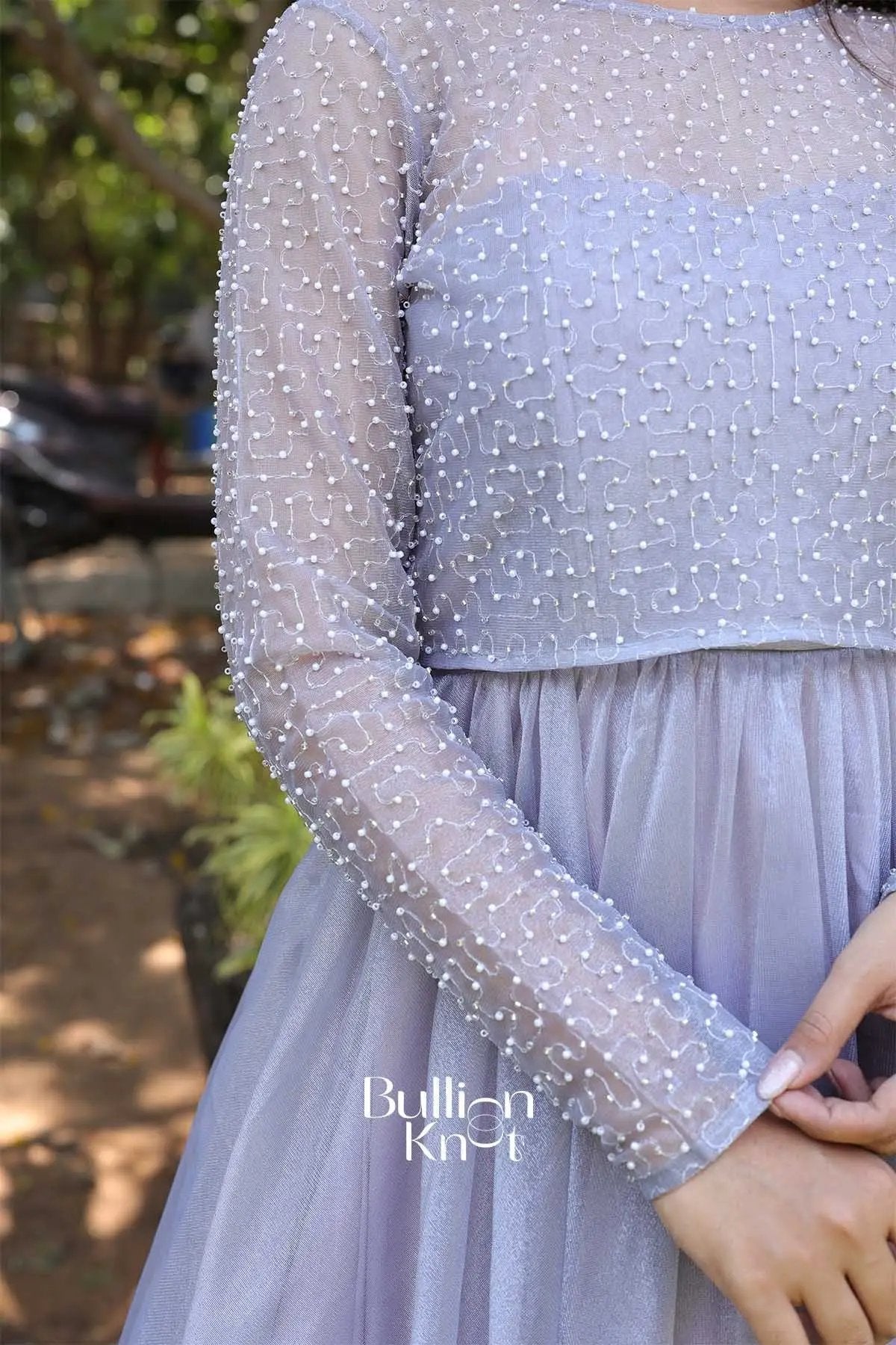 Roohaniyat| Silver Shimmer 2 Piece Gown