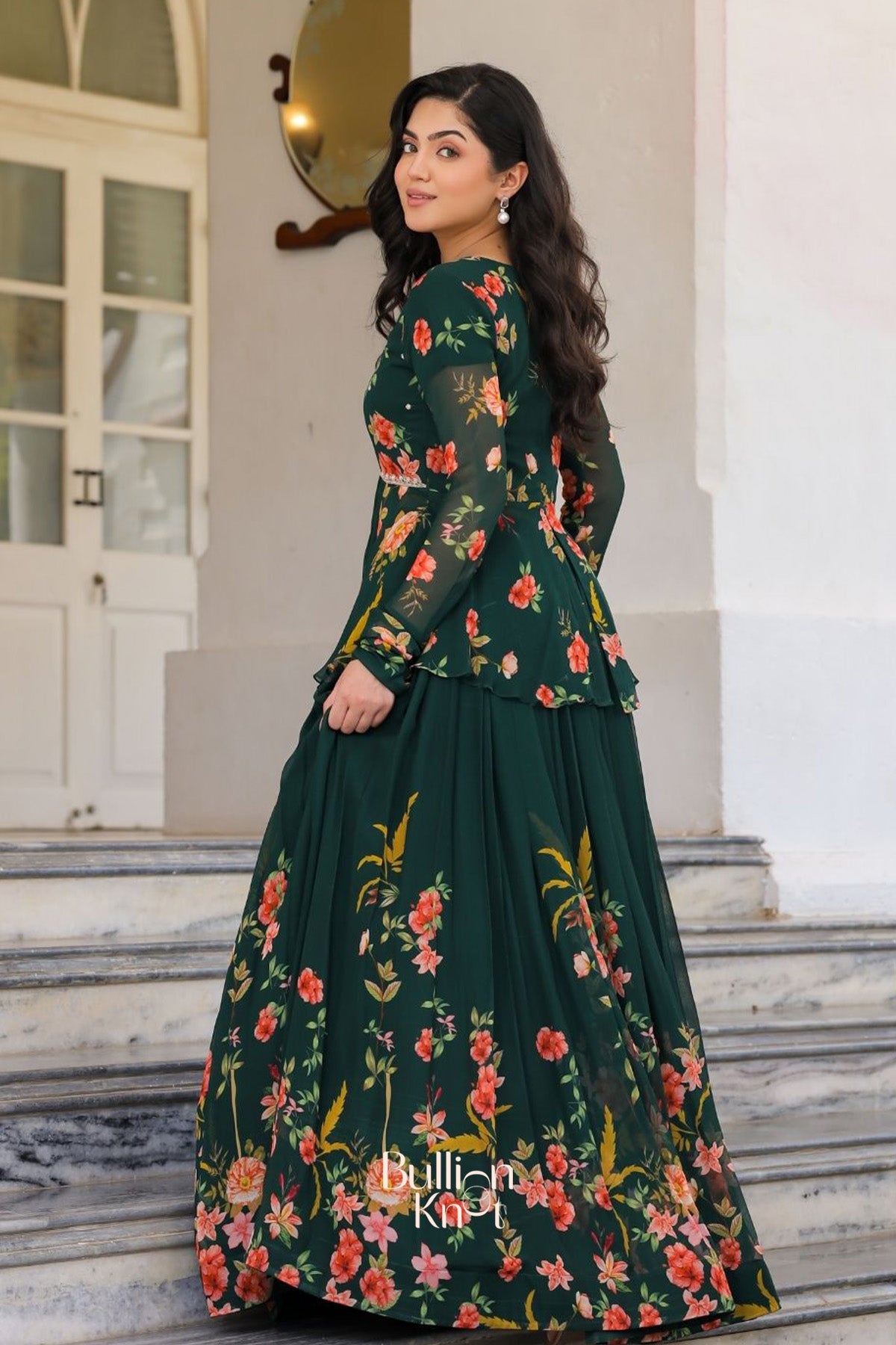 Saanya Serenity IndoWestern in Green