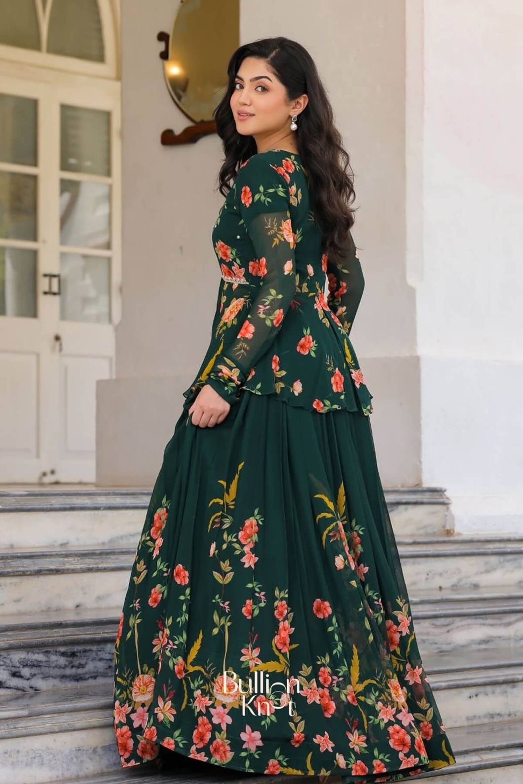Saanya Serenity IndoWestern in Green