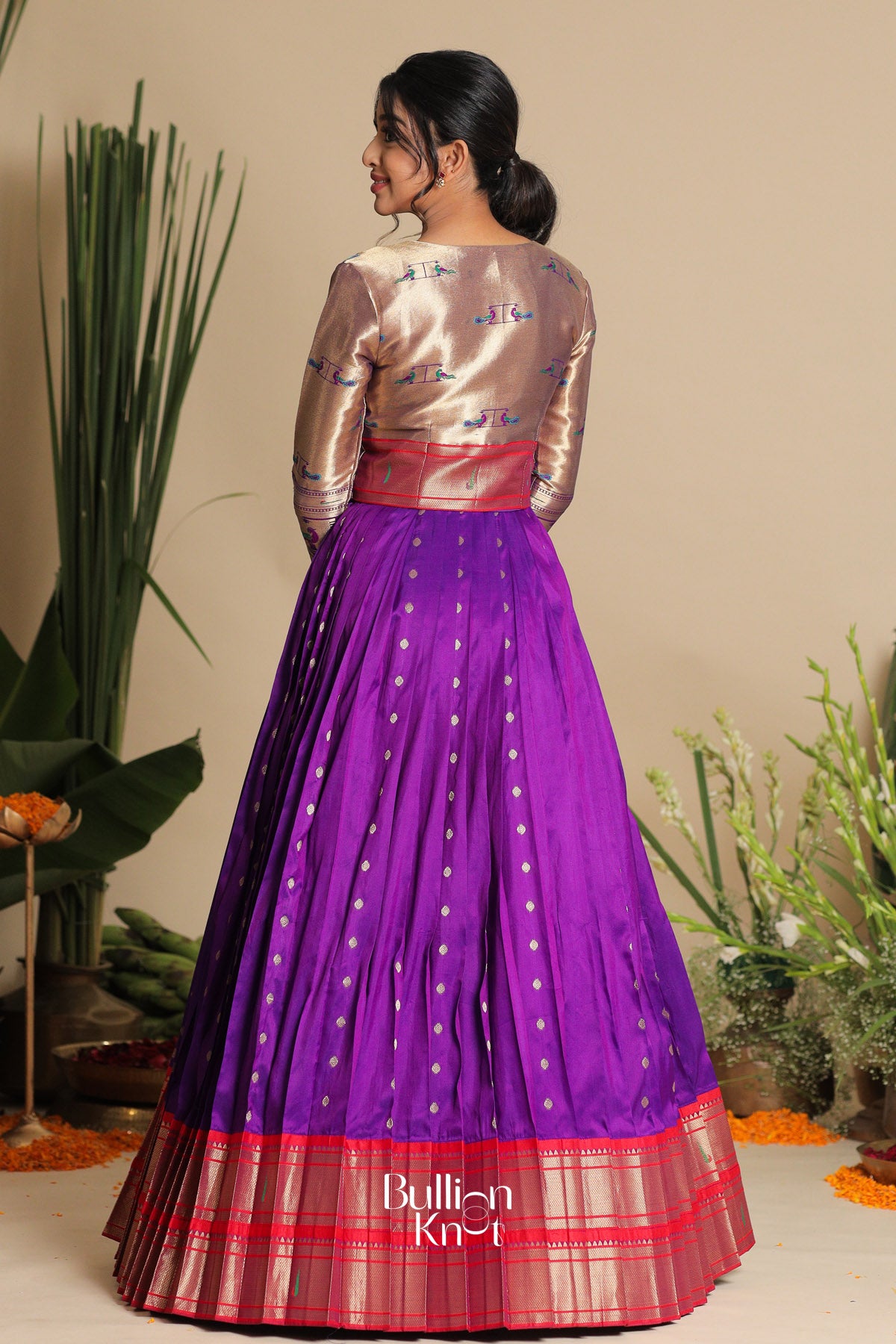 Buy Banarasi Dresses for women |Banarasi Jacket Gown Dress with Trendy Scoop Neckline | Sachika Pethani Banarasi Jacket Purple Gown Dress|Elegant Women's Wear| Buy Banarasi Dresses for women |Banarasi Jacket Gown Dress with Trendy Scoop Neckline | Sachika Pethani Banarasi Jacket Purple Gown Dress|Elegant Women's Wear|