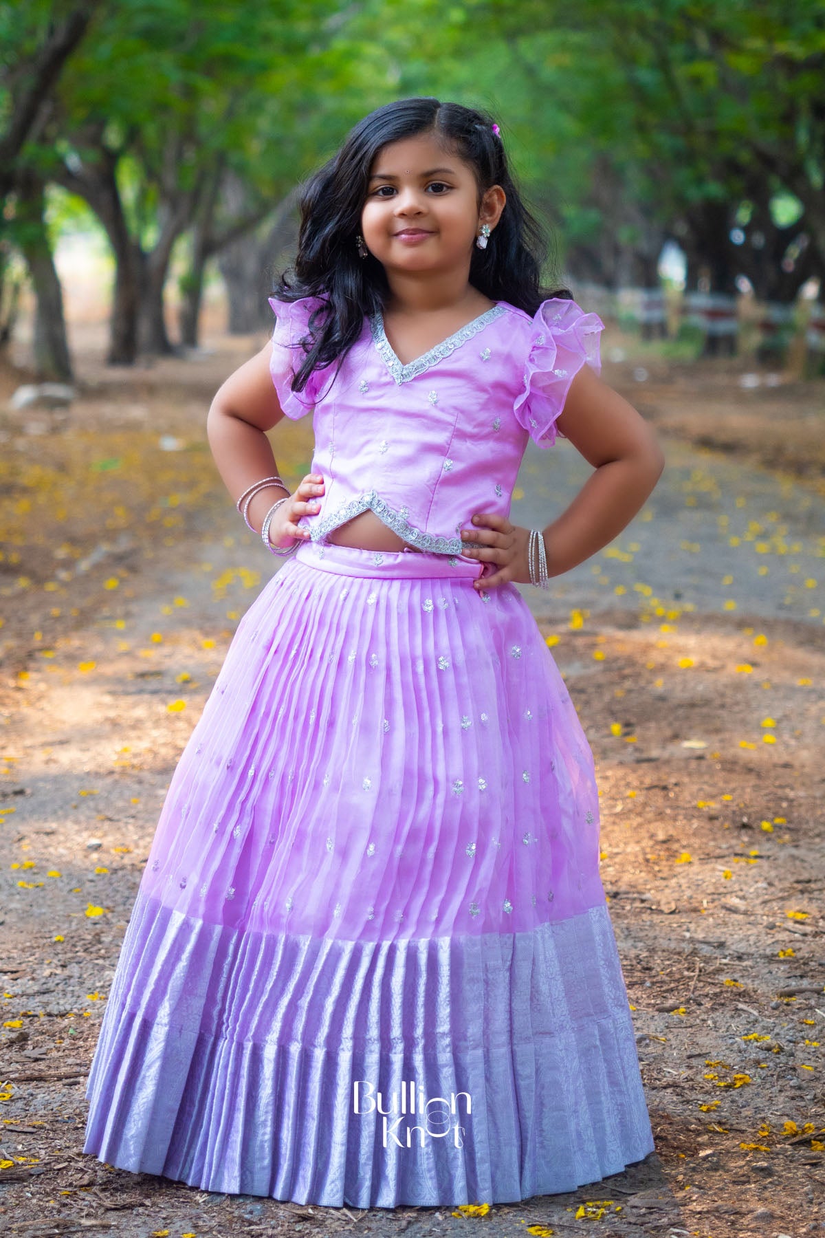 Baby Siddhi Lehenga Set in Pink