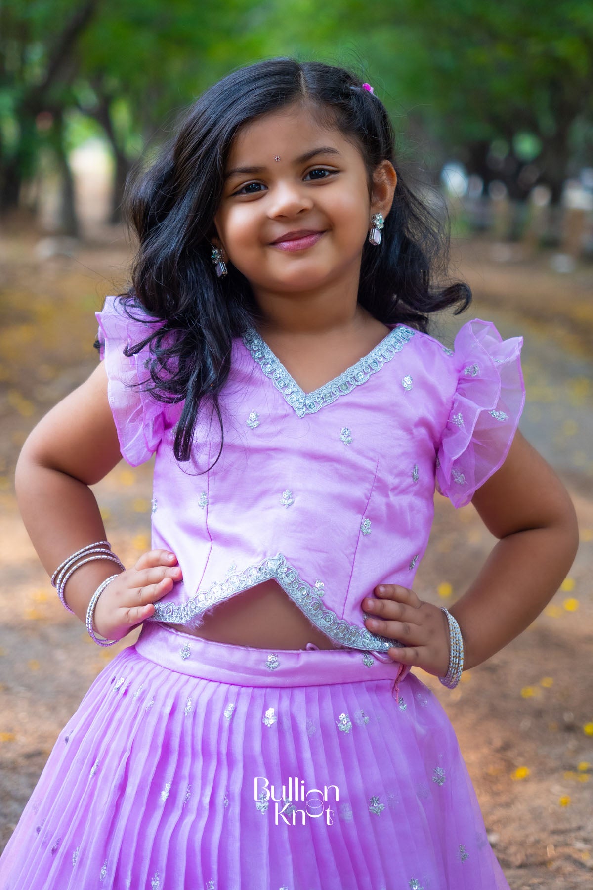 Baby Siddhi Lehenga Set in Pink