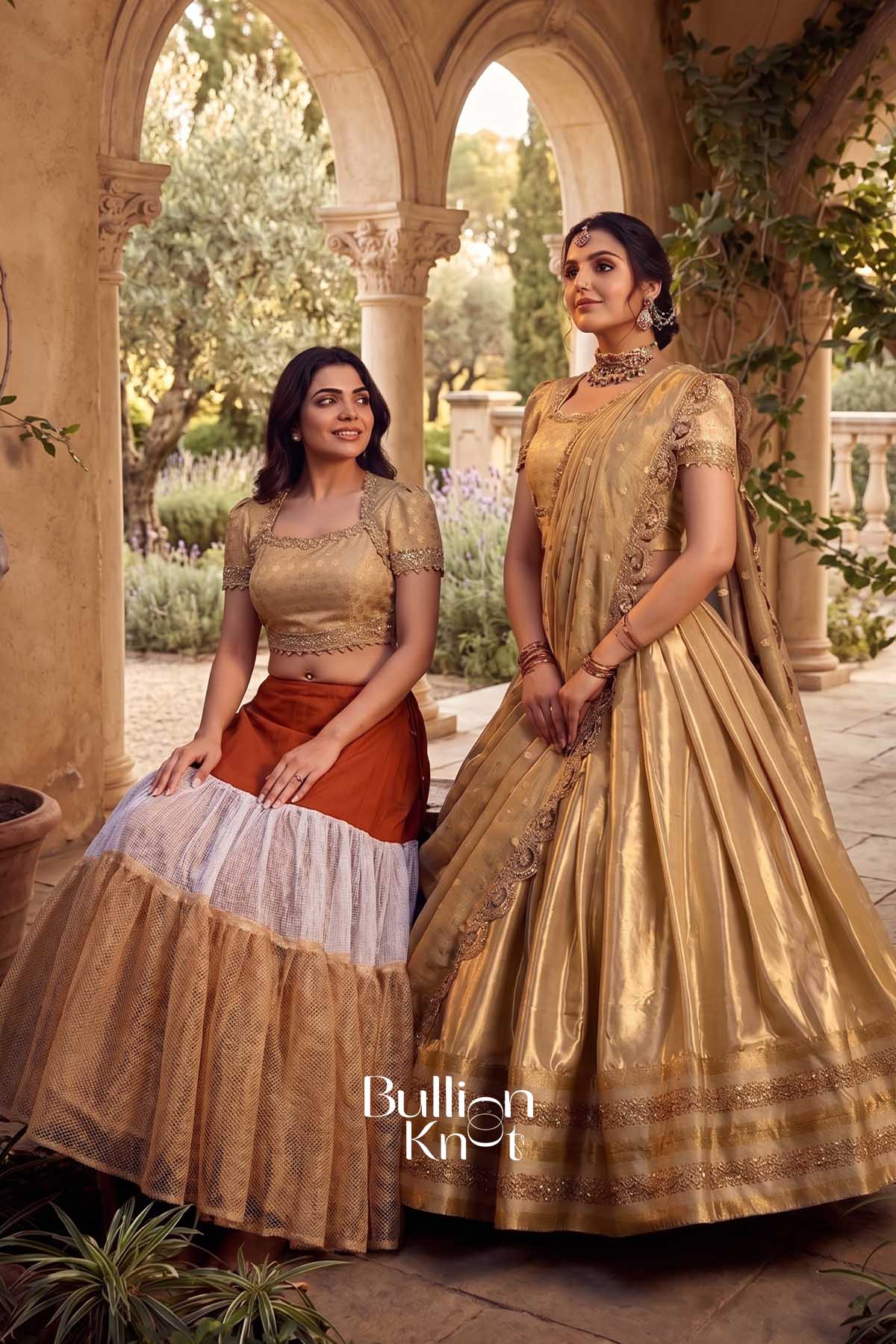 Can Can Skirt and Sona Sitara Lehenga Bundle