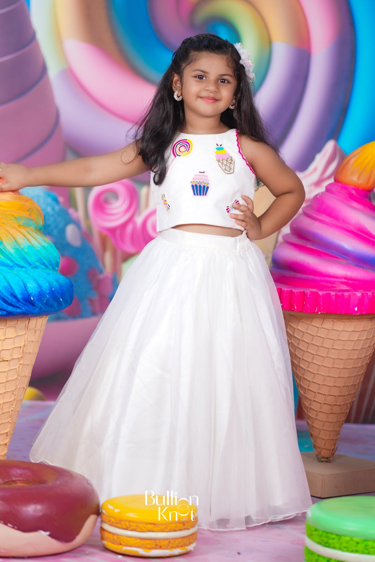 Baby Sophy Crop Top in White
