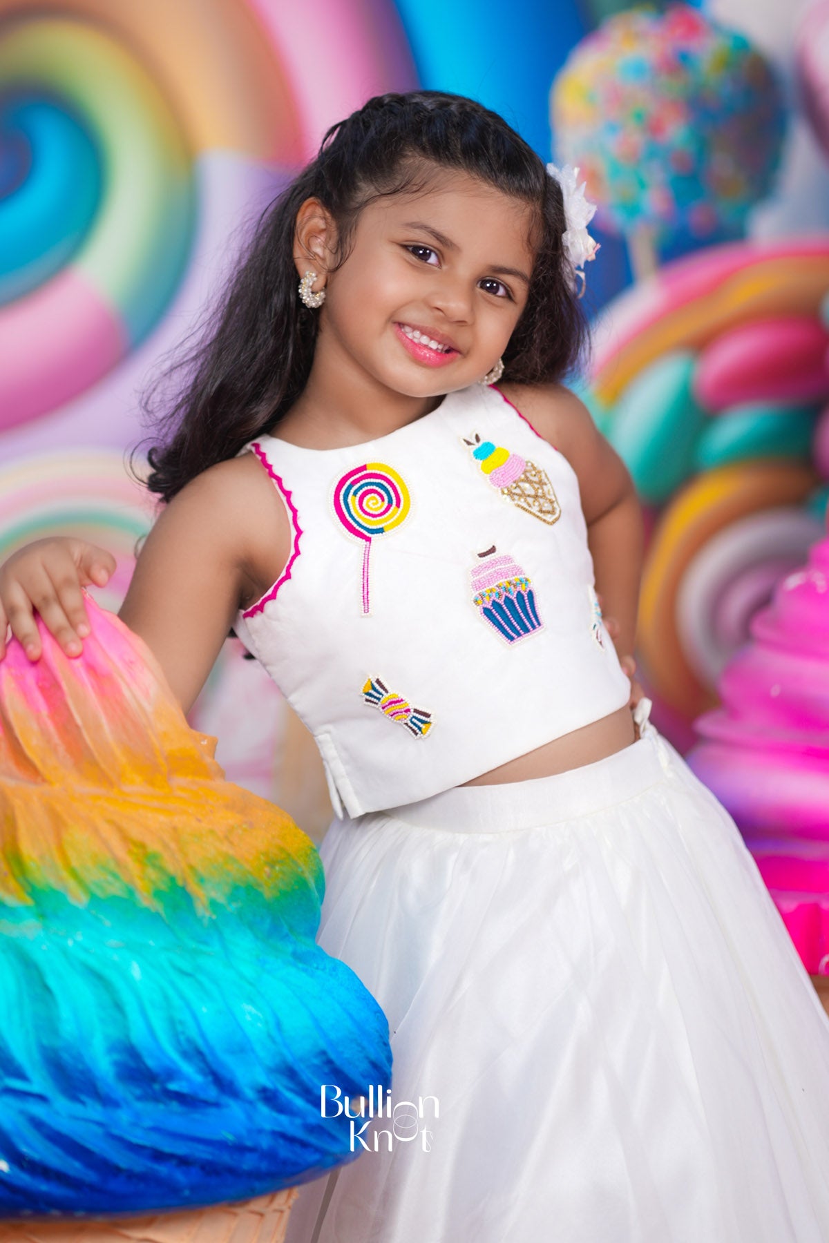 Baby Sophy Crop Top in White