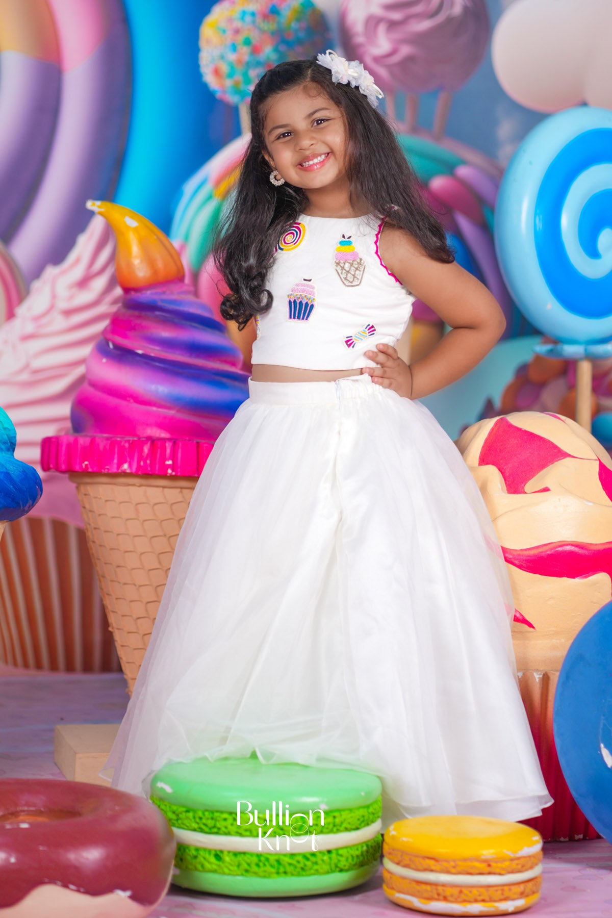 Baby Sophy Crop Top in White