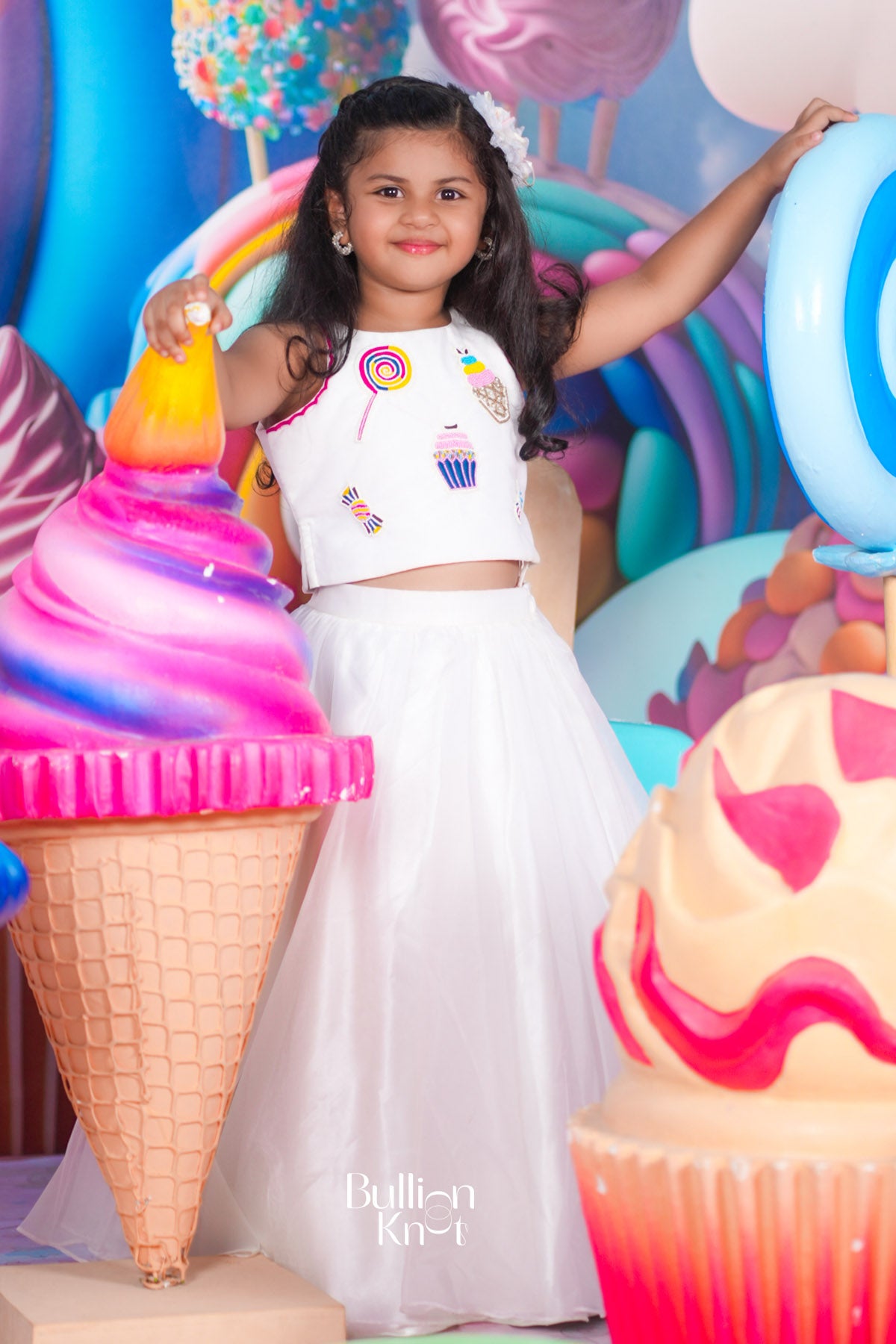 Baby Sophy Crop Top in White