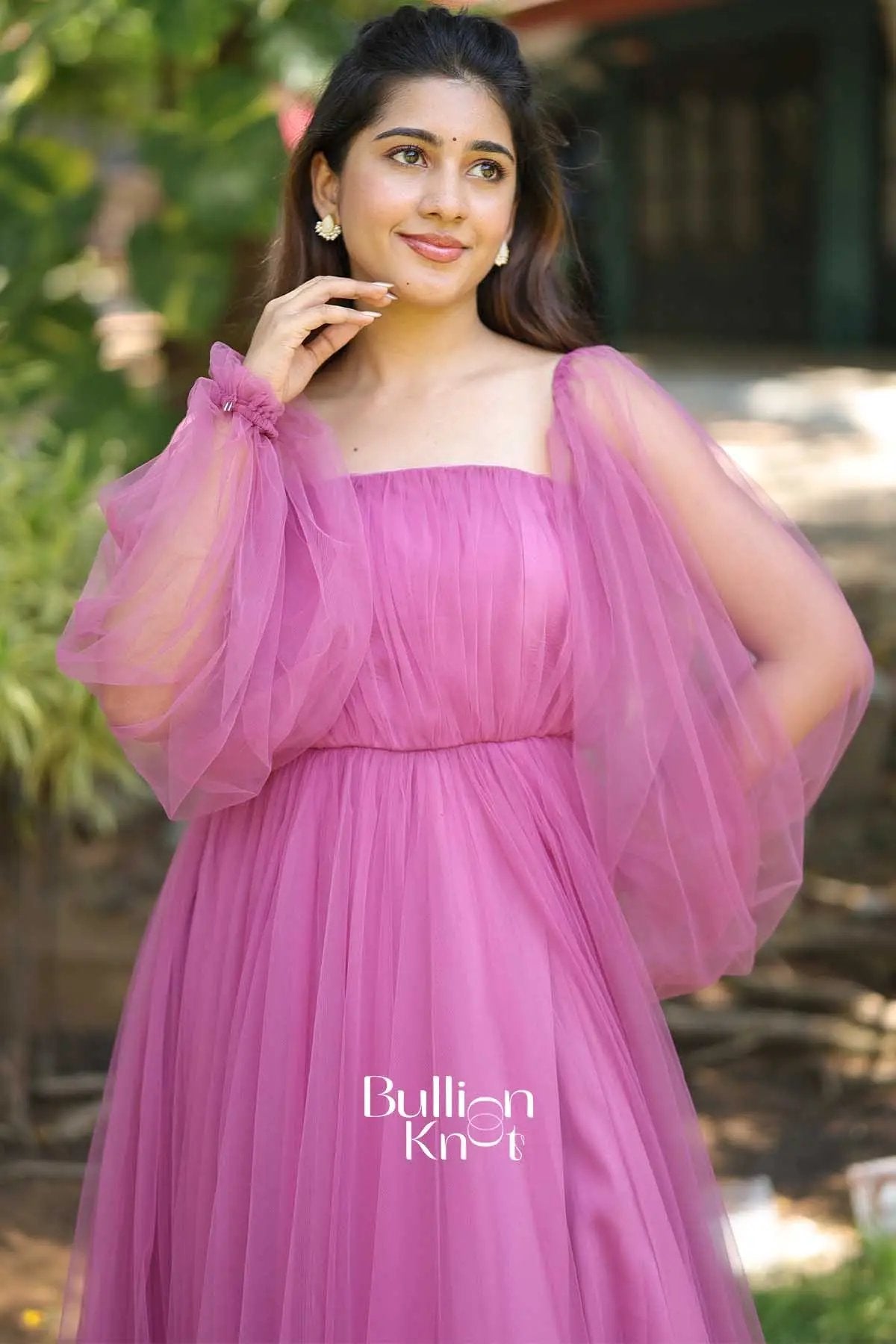 Pearl Garden| Pre wedding Soft Net Pink Gown