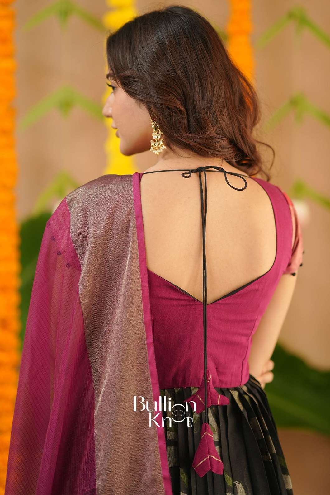 Vinitha Long Black Pattu Dress for Women - Vinitha Pattu Gown