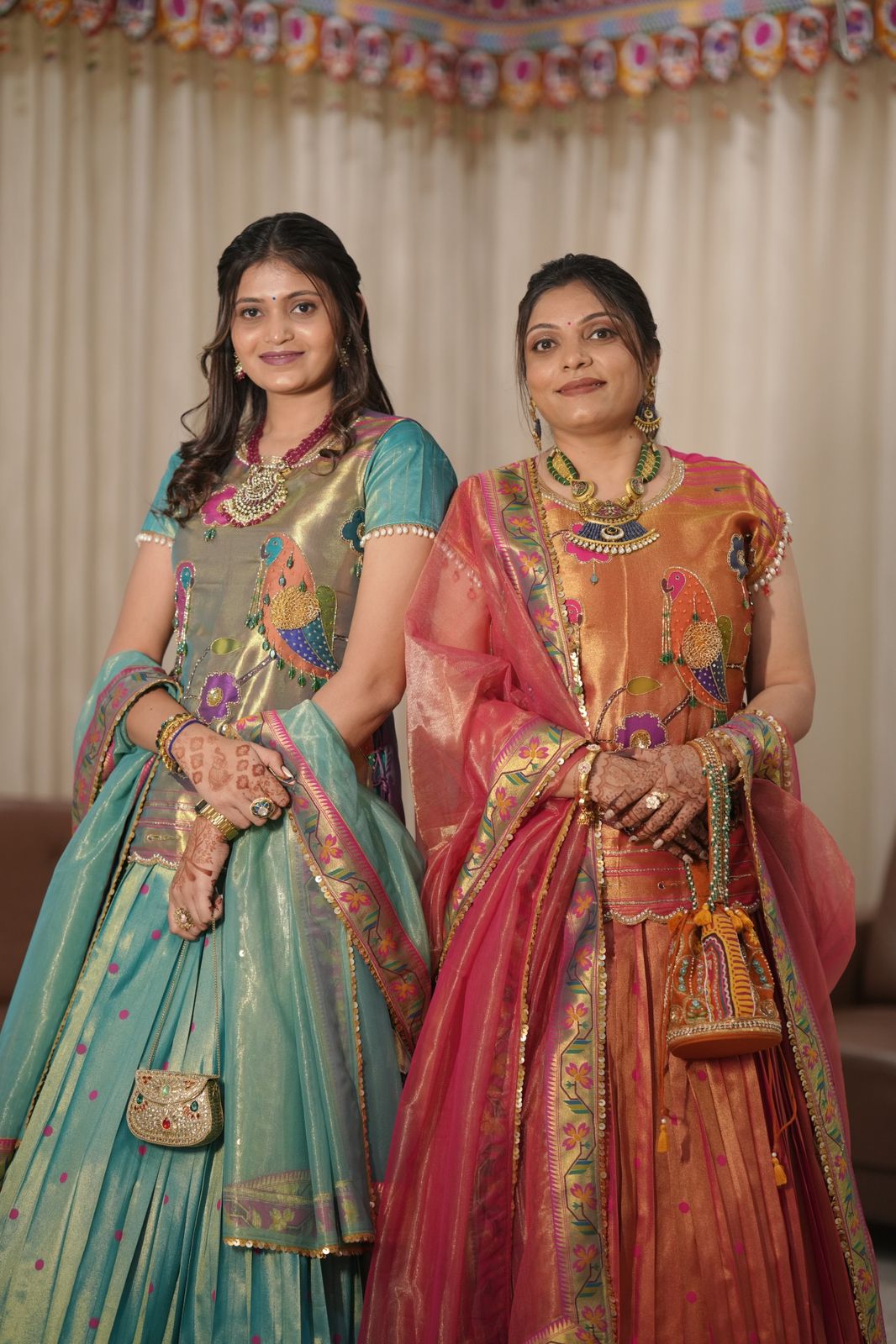 Rajwadi Paithani Silk indo western Set with Jacket