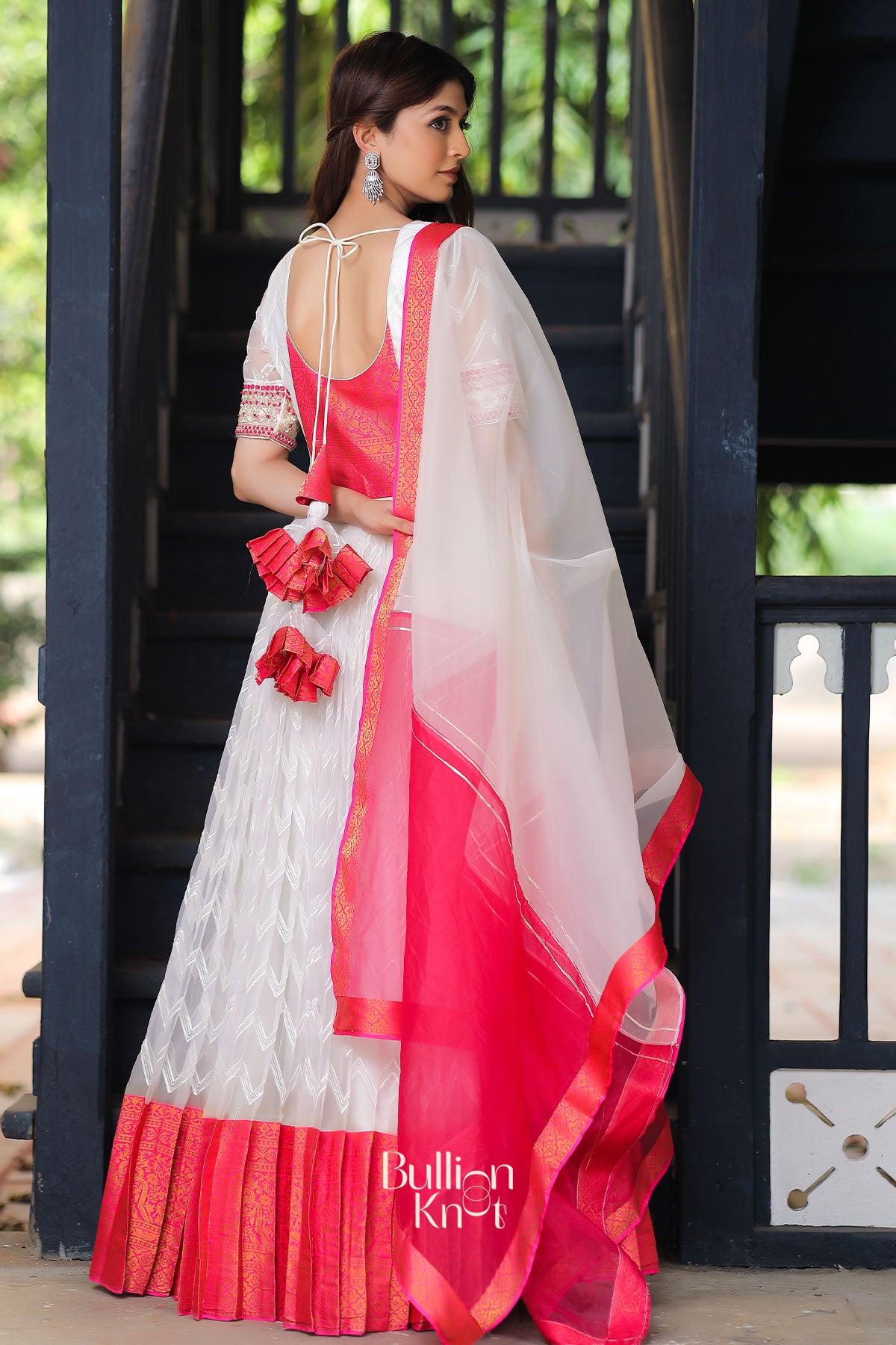 White Majesty Organza sequence Dress