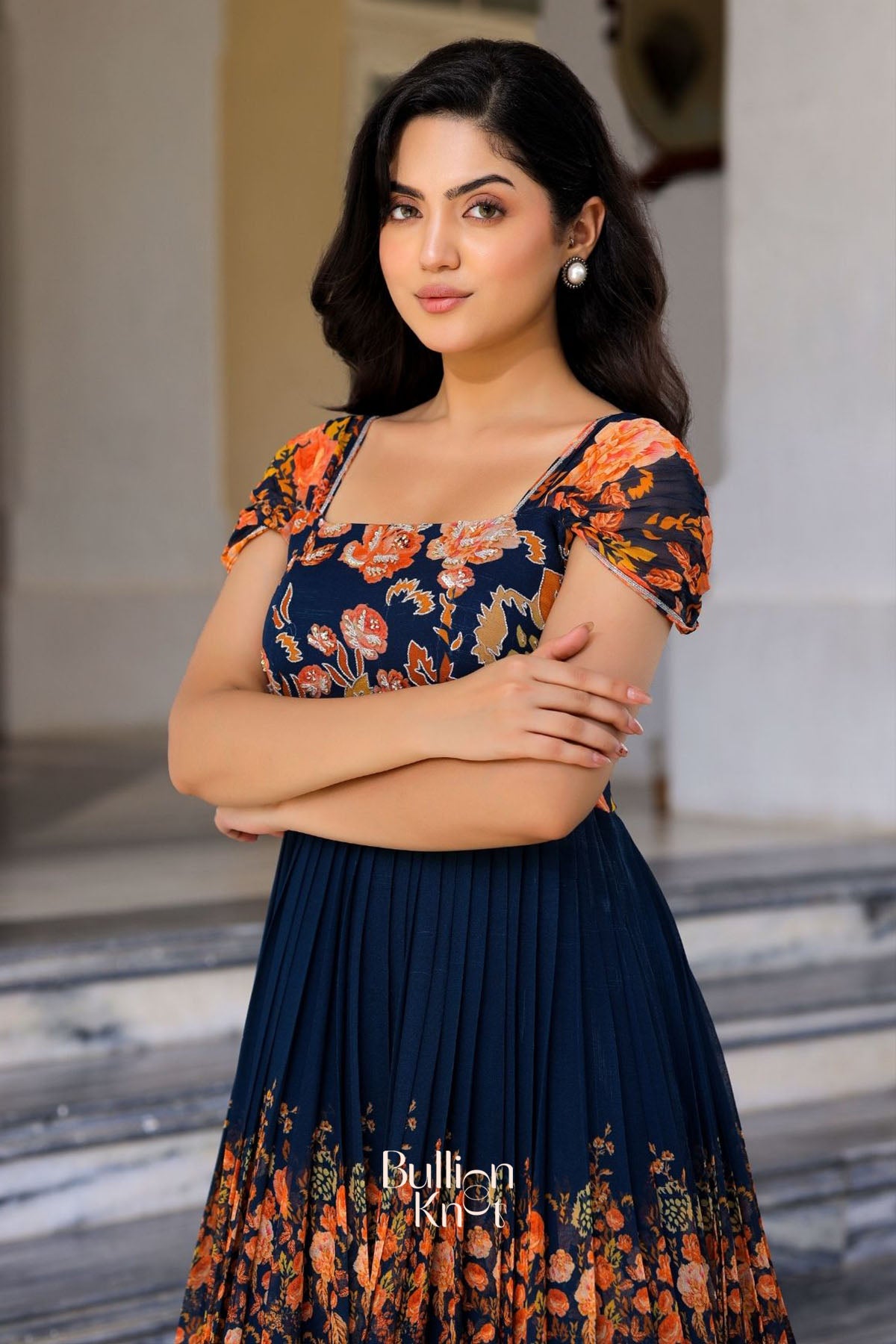 Zarna Maxi (Dress) in Navy Blue