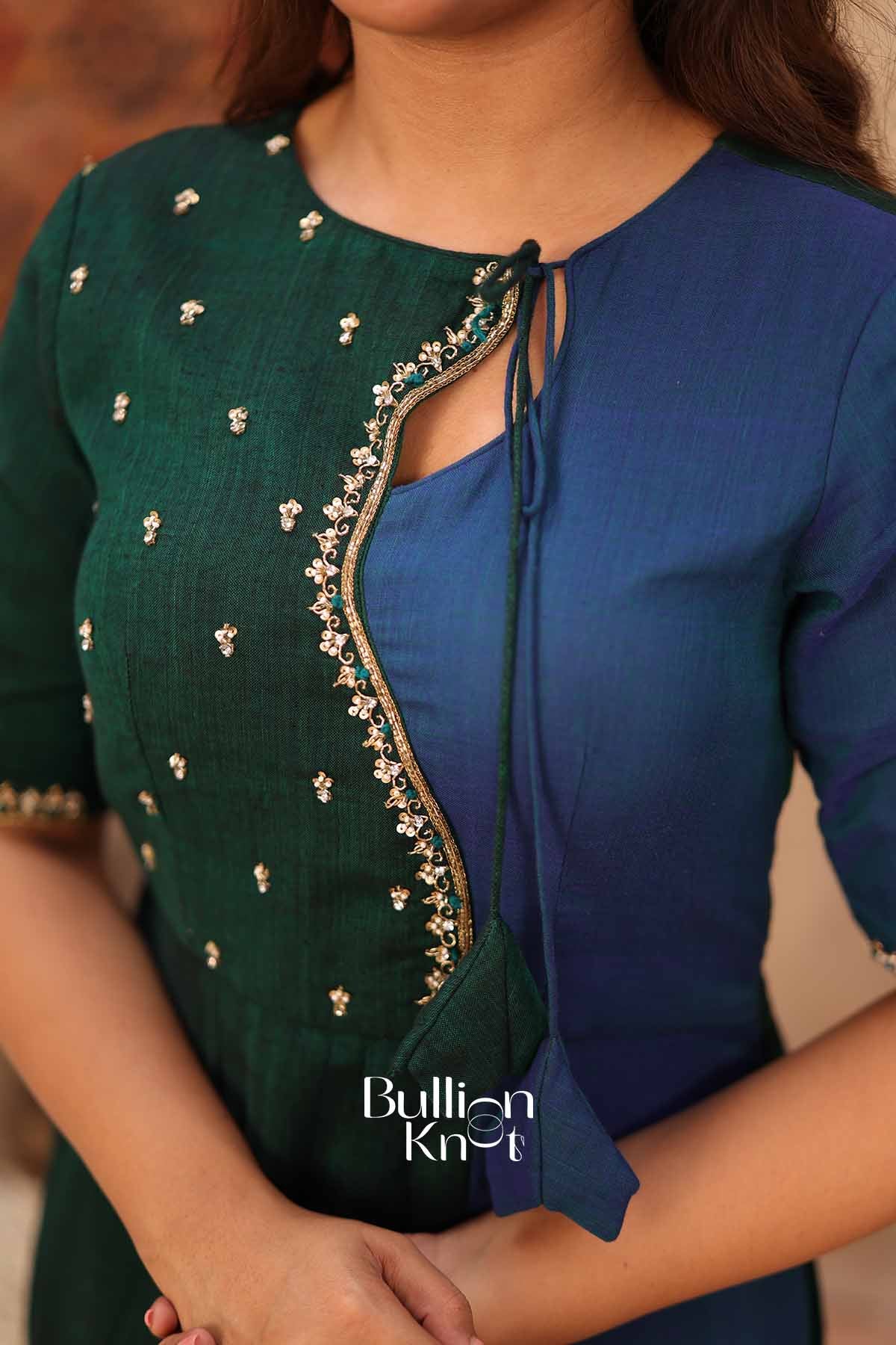 Hara Aanchal | Green Handloom Kurta Set for Women | Cotton Ethnic Suit Set