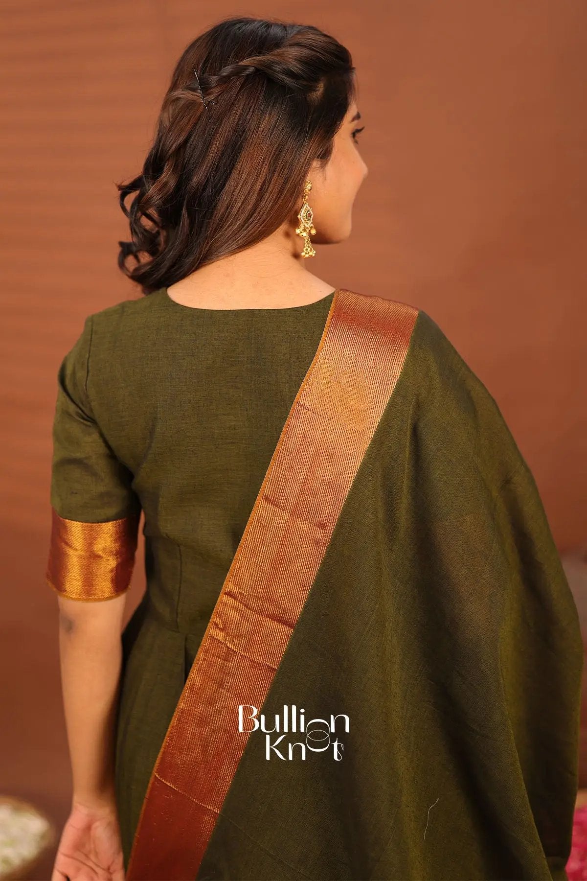 Shravani Green Anarkali Gown Set