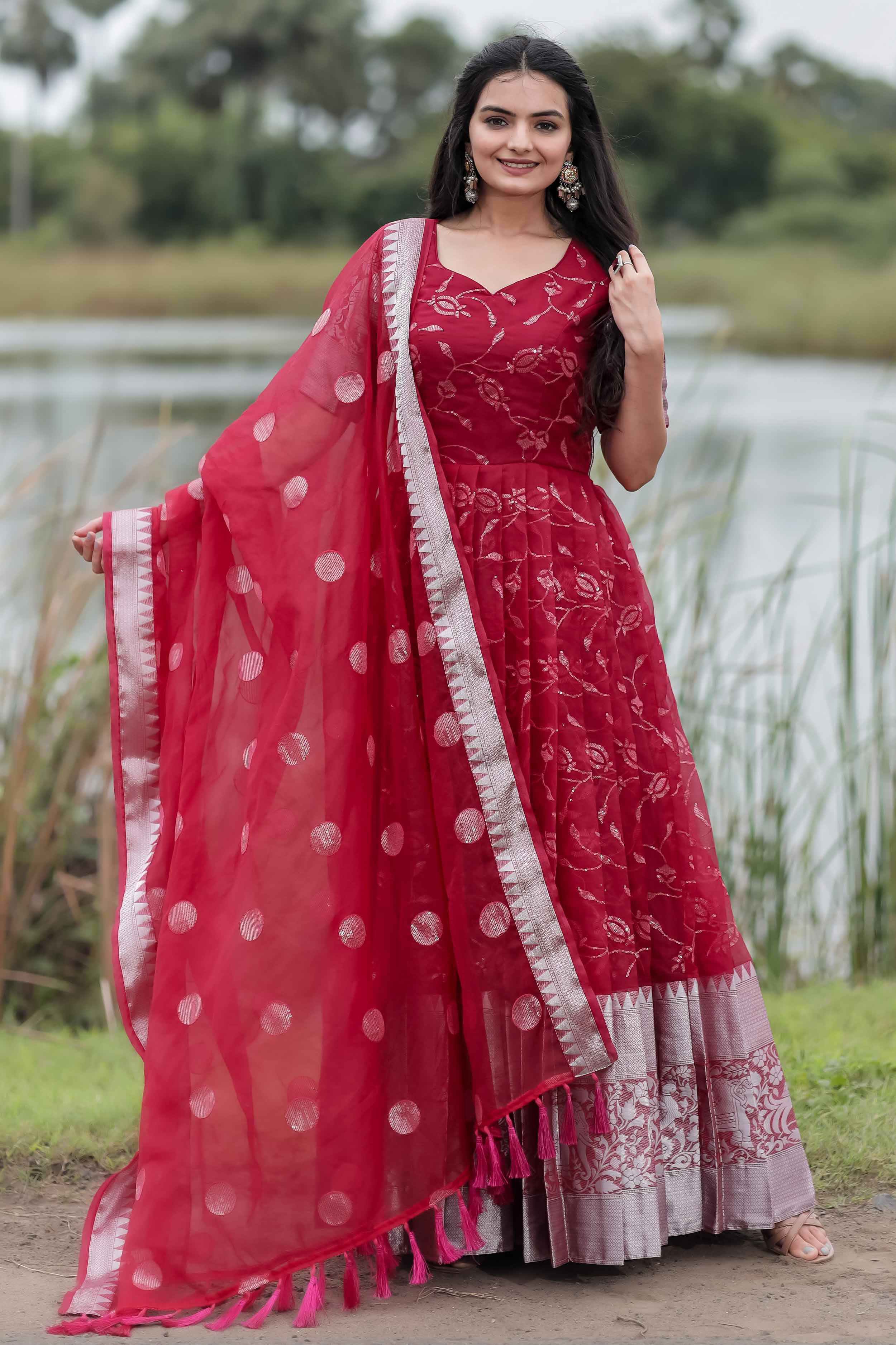 Aadarshini Organza Dress